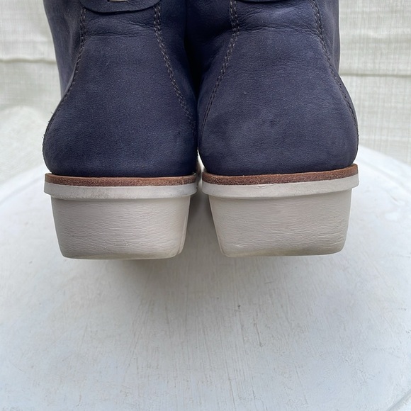 Dansko Joy Blue Lace Up Nubuck Leather Comfort Booties Sz EUR 40/US 9.5-10 - Picture 6 of 11